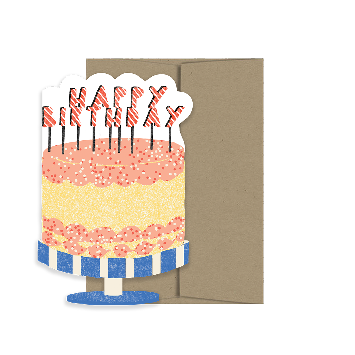 HAPPY BIRTHDAY CAKE DIE-CUT