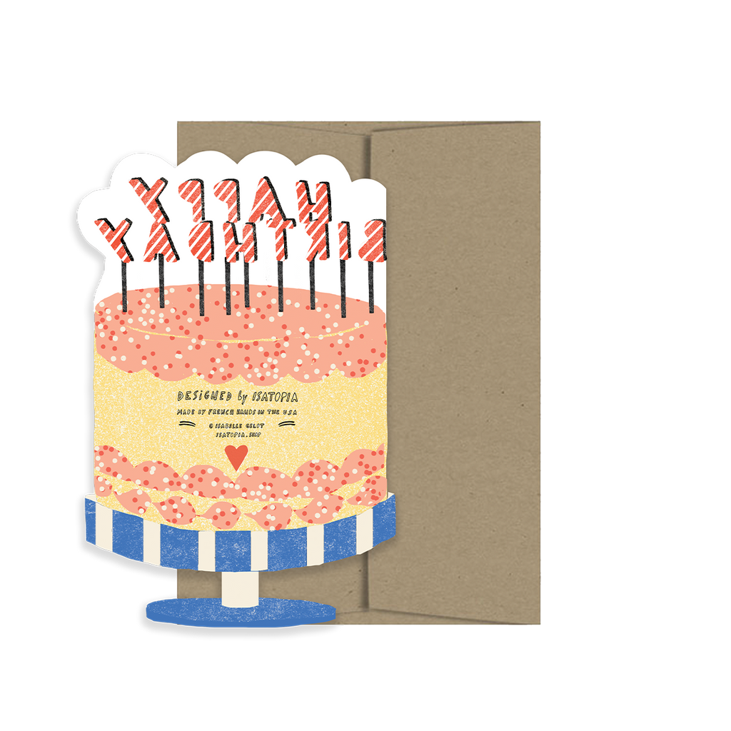 HAPPY BIRTHDAY CAKE DIE-CUT
