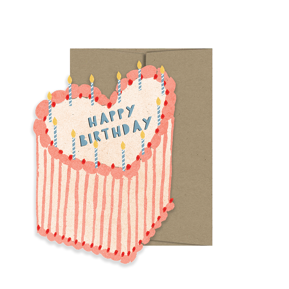 HEART CAKE BIRTHDAY DIE-CUT