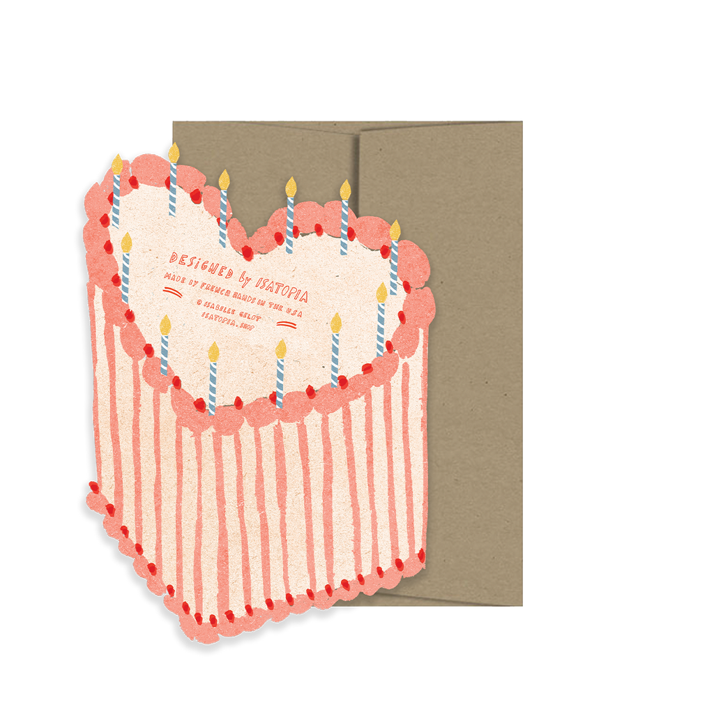 HEART CAKE BIRTHDAY DIE-CUT