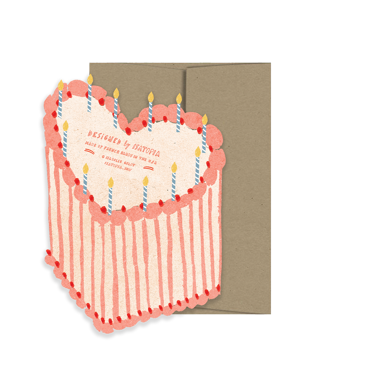 HEART CAKE BIRTHDAY DIE-CUT