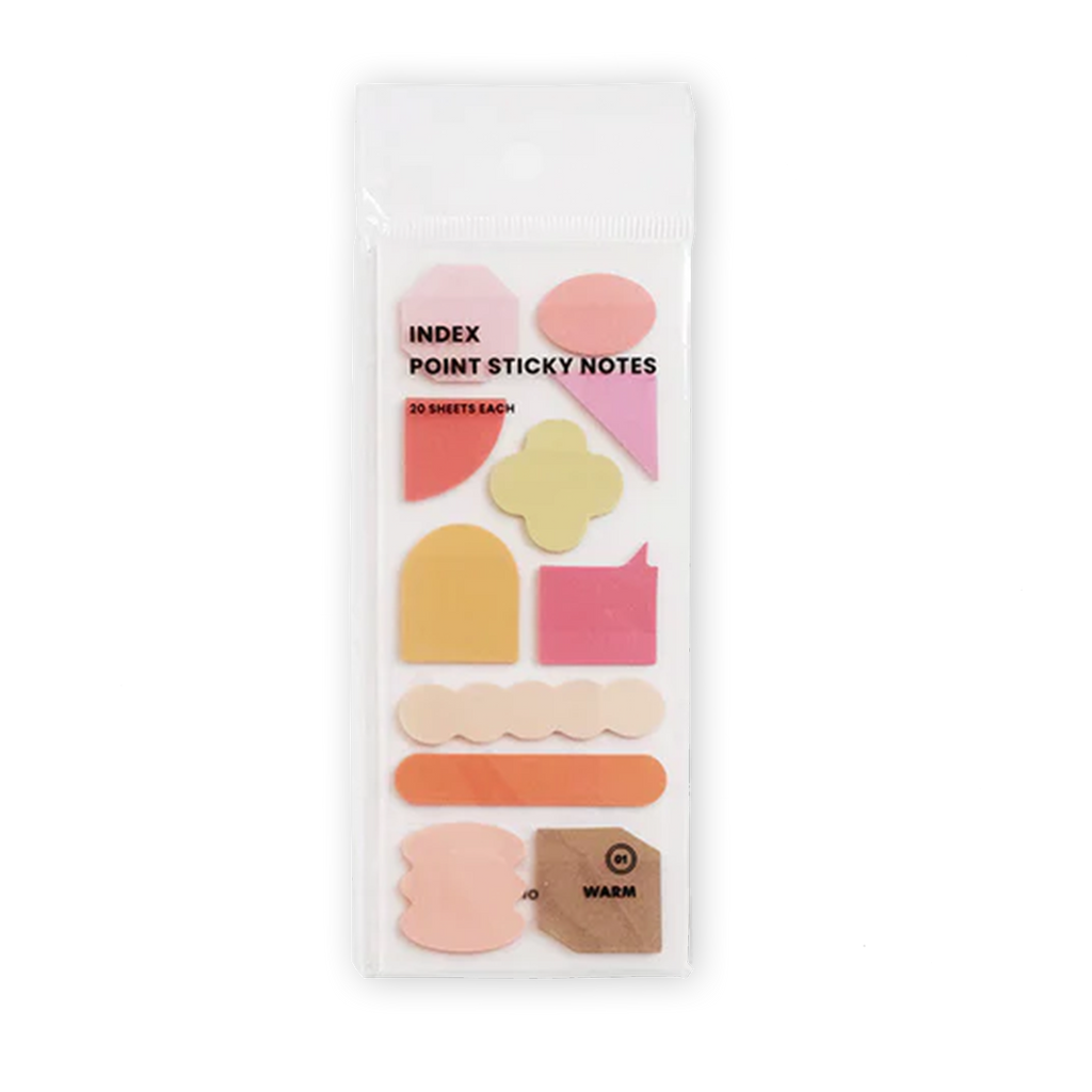 ICONIC INDEX POINT STICKY NOTES: WARM