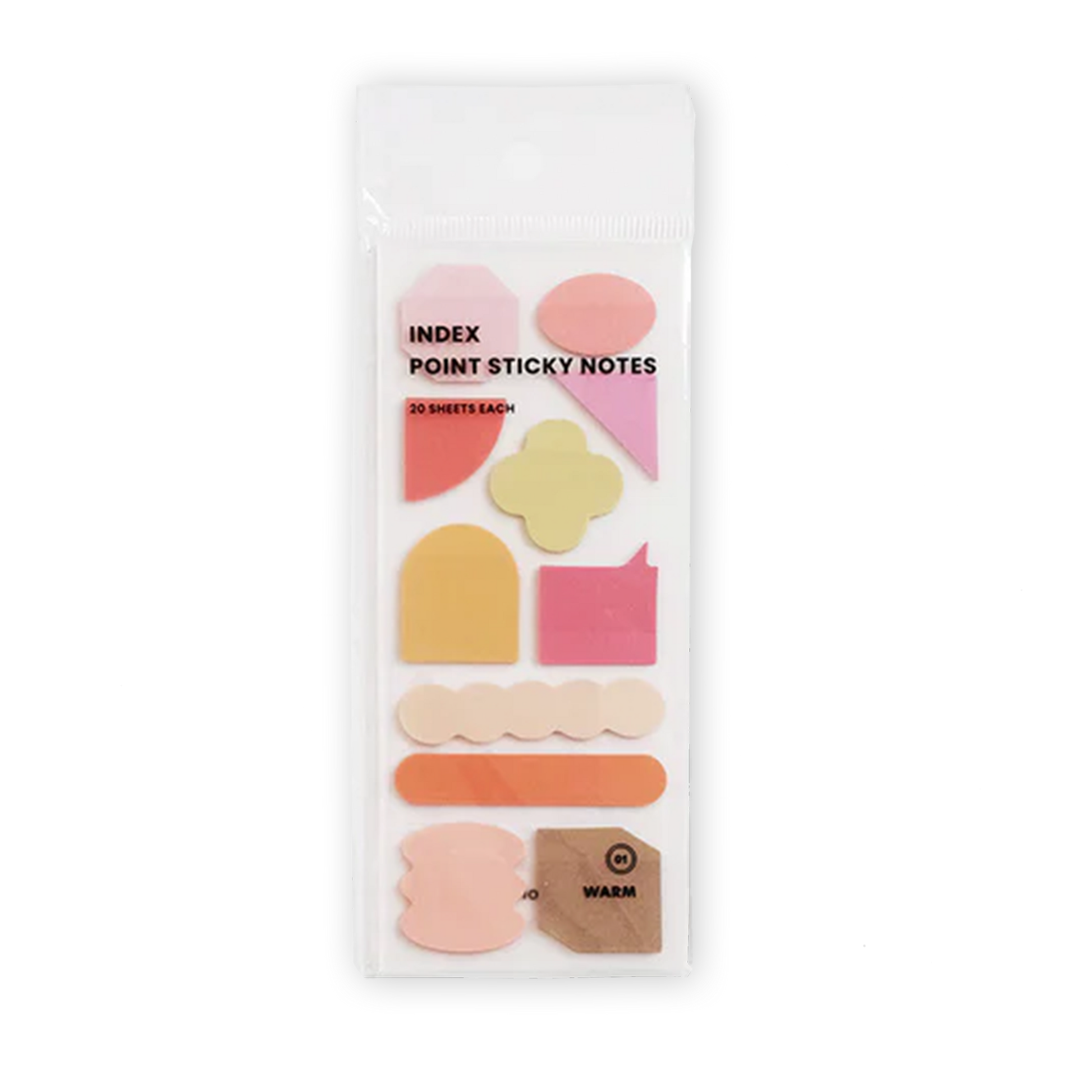 ICONIC INDEX POINT STICKY NOTES: WARM