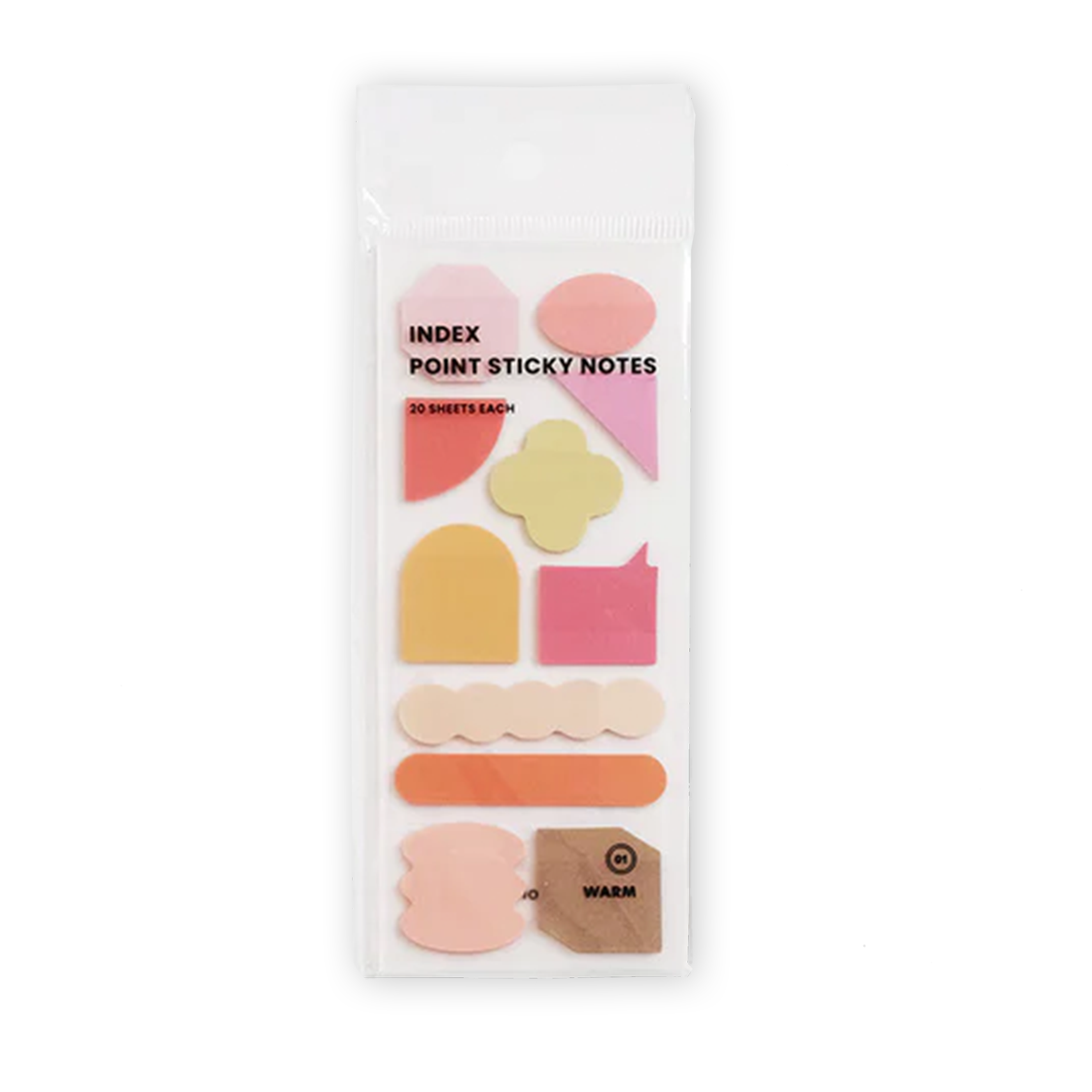 ICONIC INDEX POINT STICKY NOTES: WARM