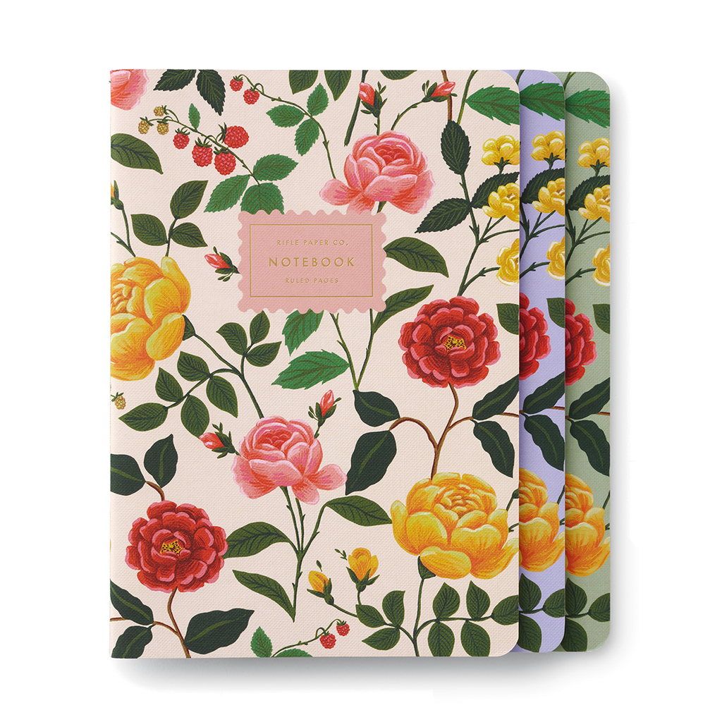 ROSES STITCHED NOTEBOOKS