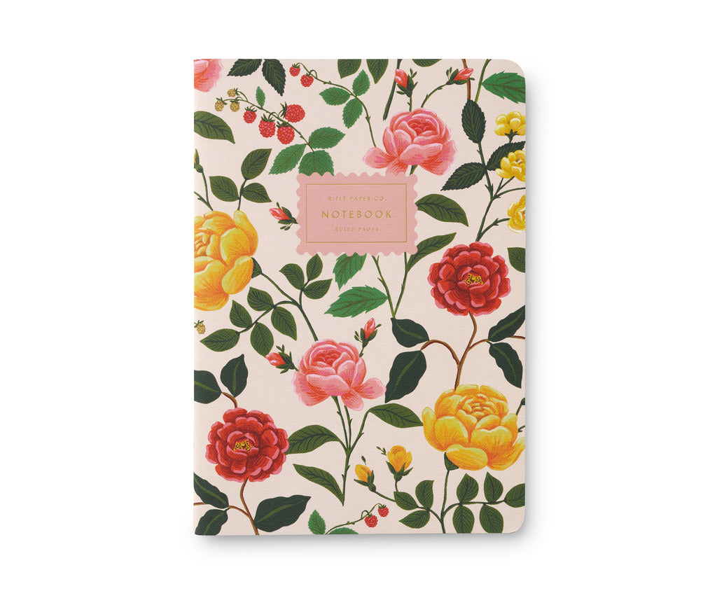 ROSES STITCHED NOTEBOOKS
