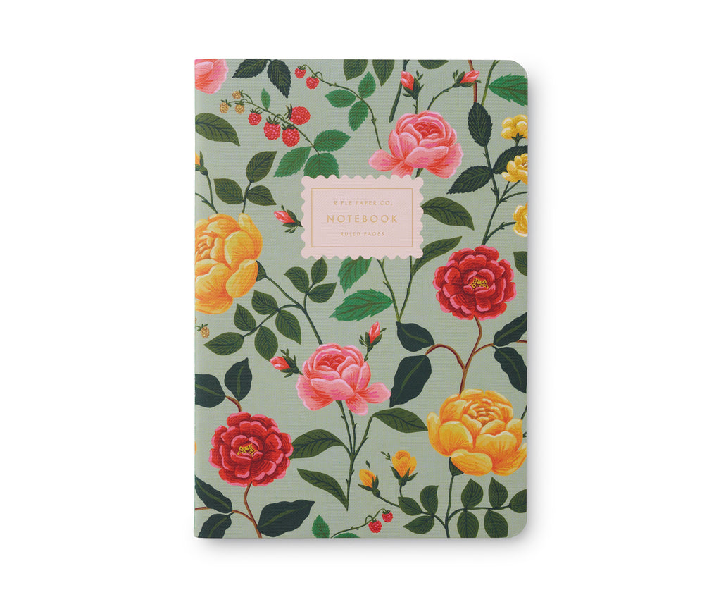 ROSES STITCHED NOTEBOOKS