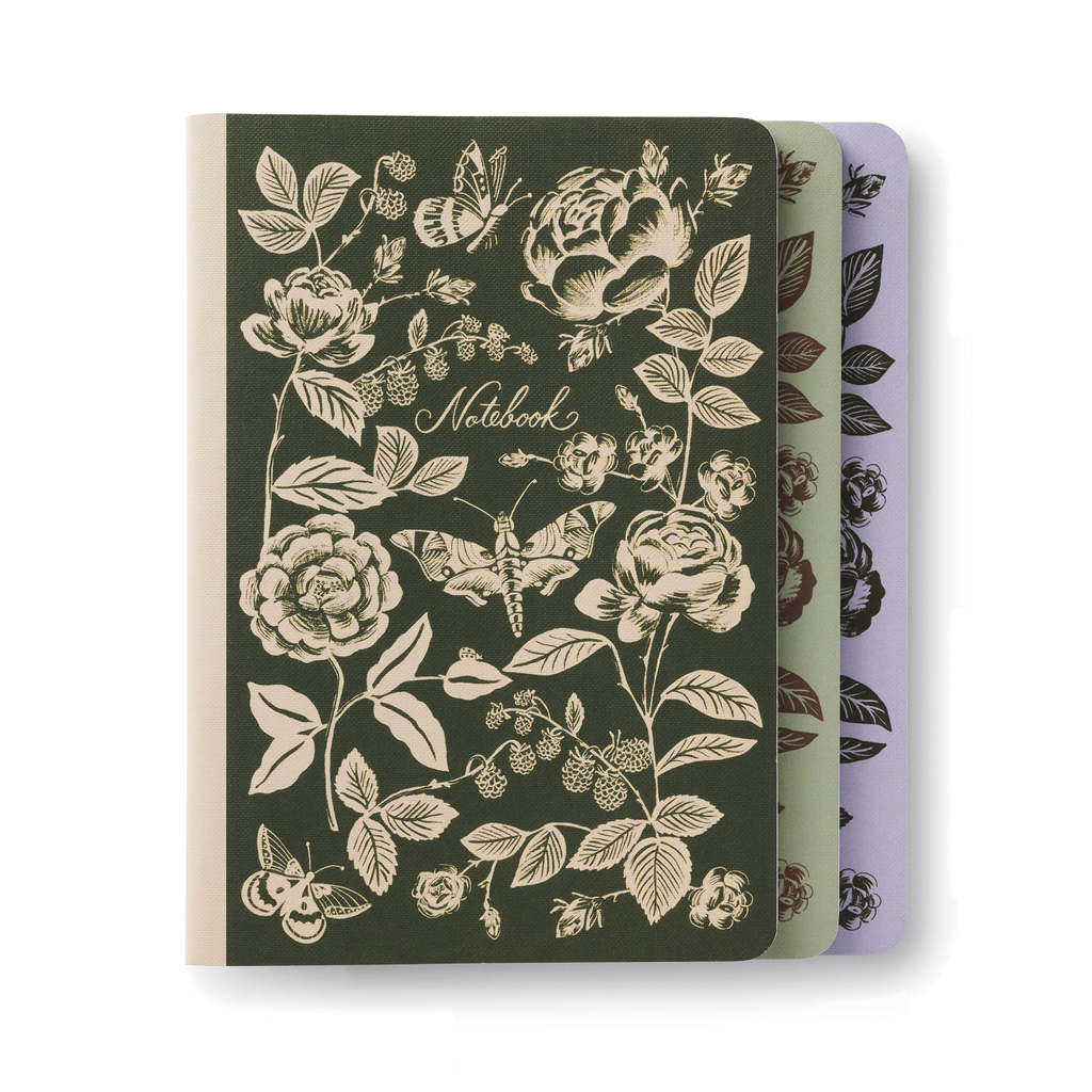 ENGLISH ROSE STITCHED NOTEBOOKS