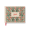 CHRISTMASTIDE POMEGRANATE EMBROIDERED GUEST BOOK