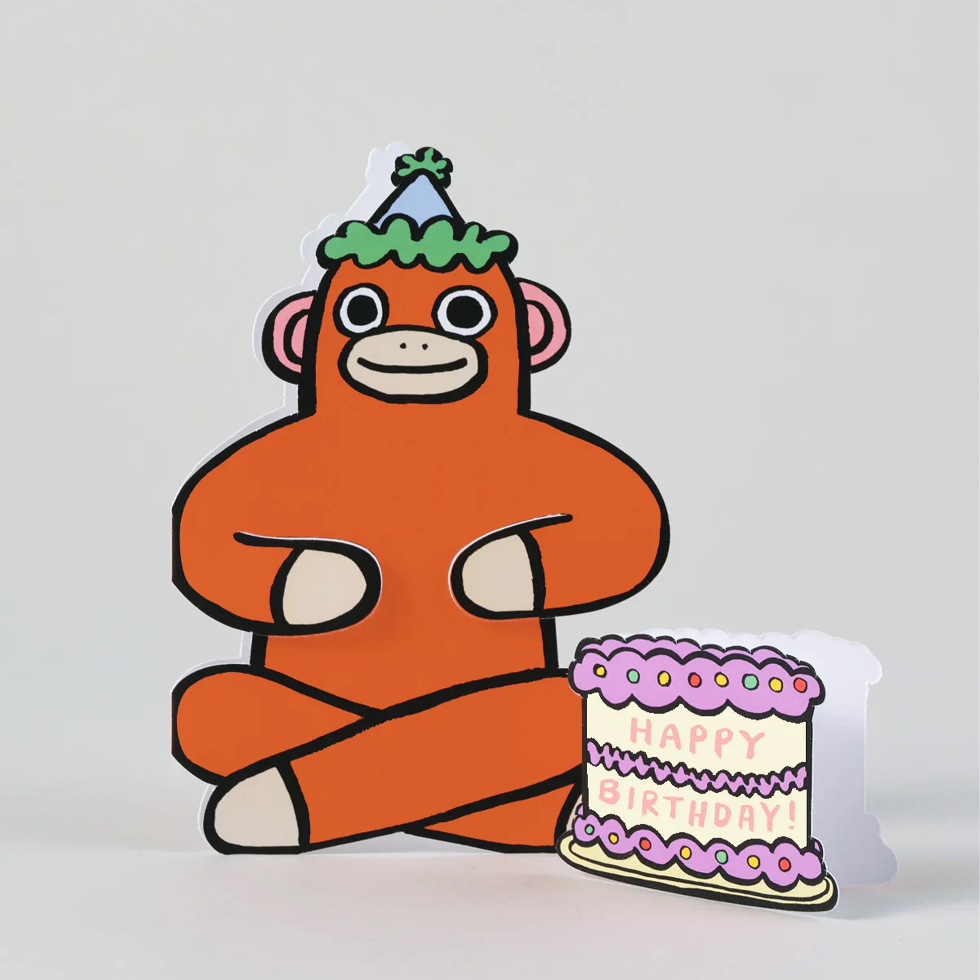 MONKEY WITH MINI CARD