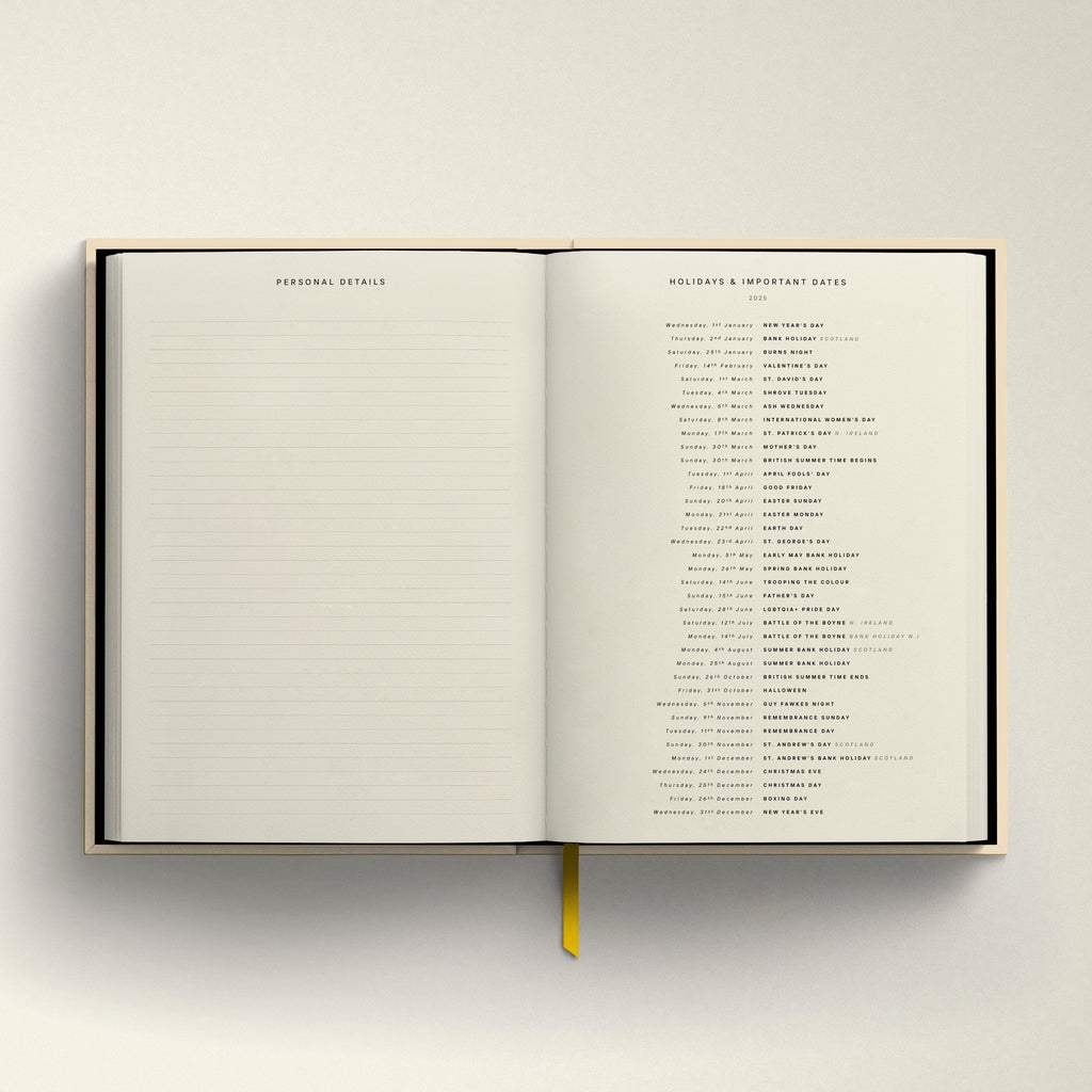 SPITALFIELDS MARKET LEMON 2026 DIARY