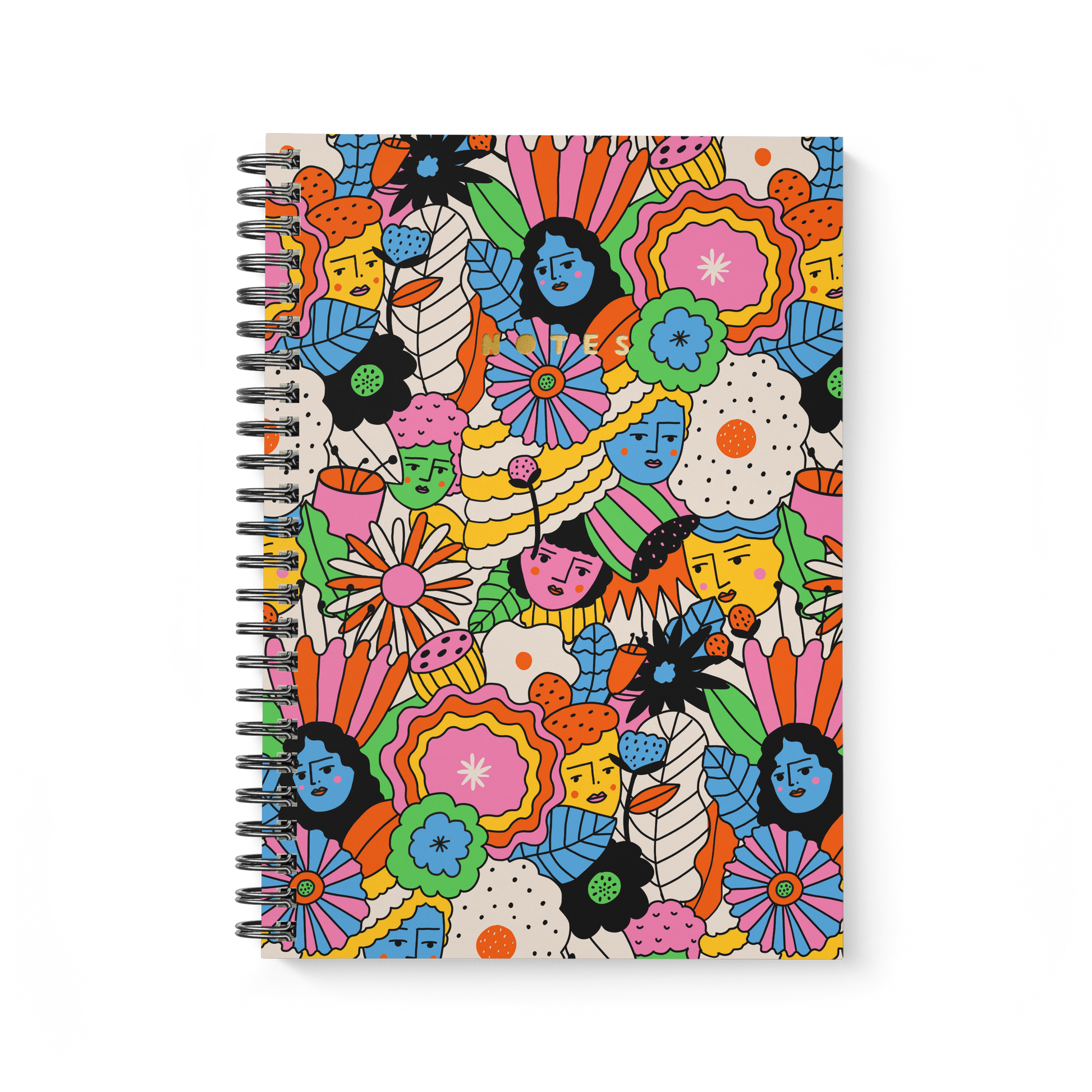 MELLOW PETALS A4 SPIRAL BOUND NOTEBOOK