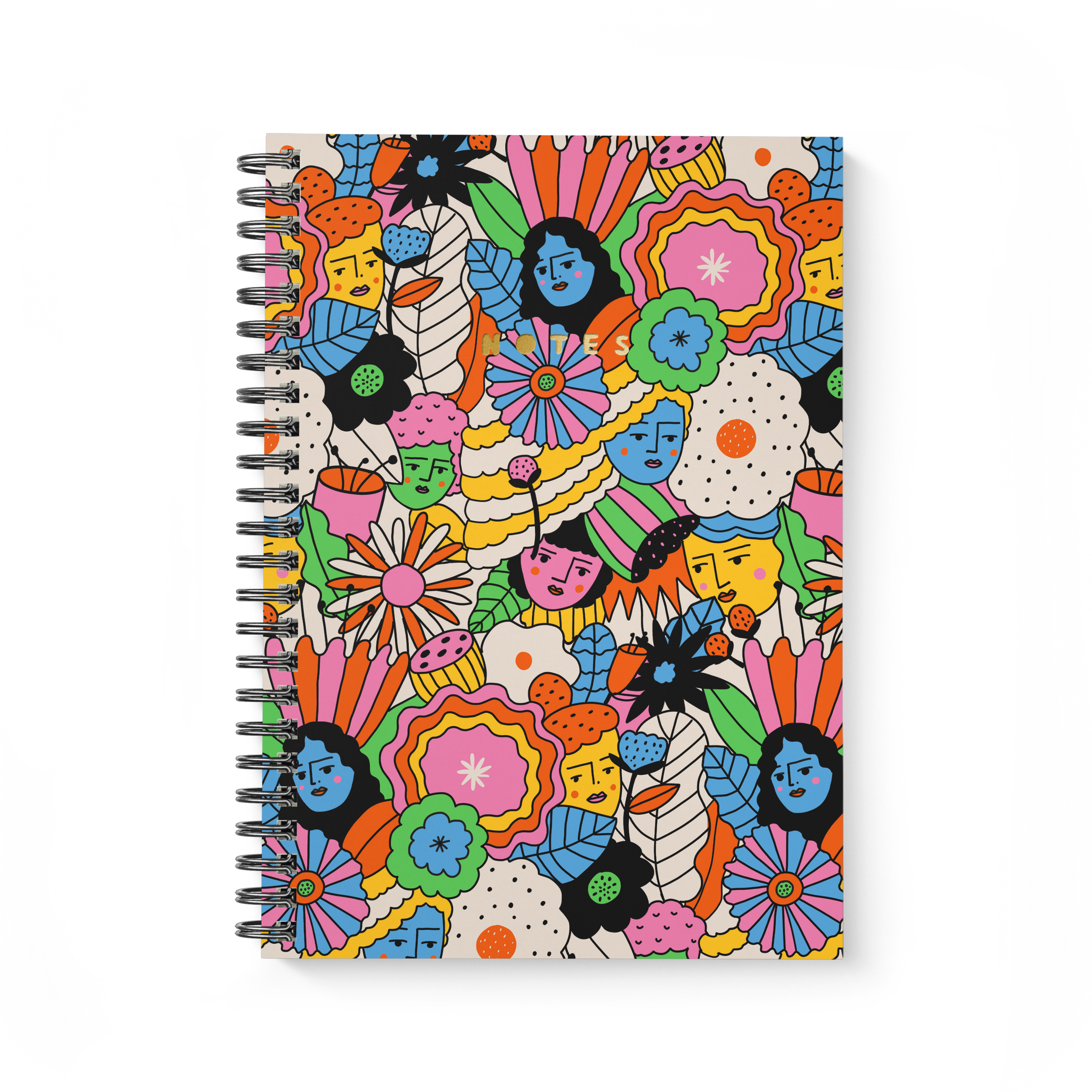 MELLOW PETALS A4 SPIRAL BOUND NOTEBOOK