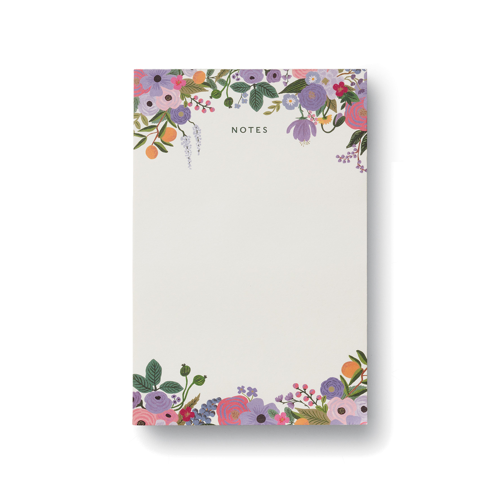 GARDEN PARTY VIOLET NOTEPAD