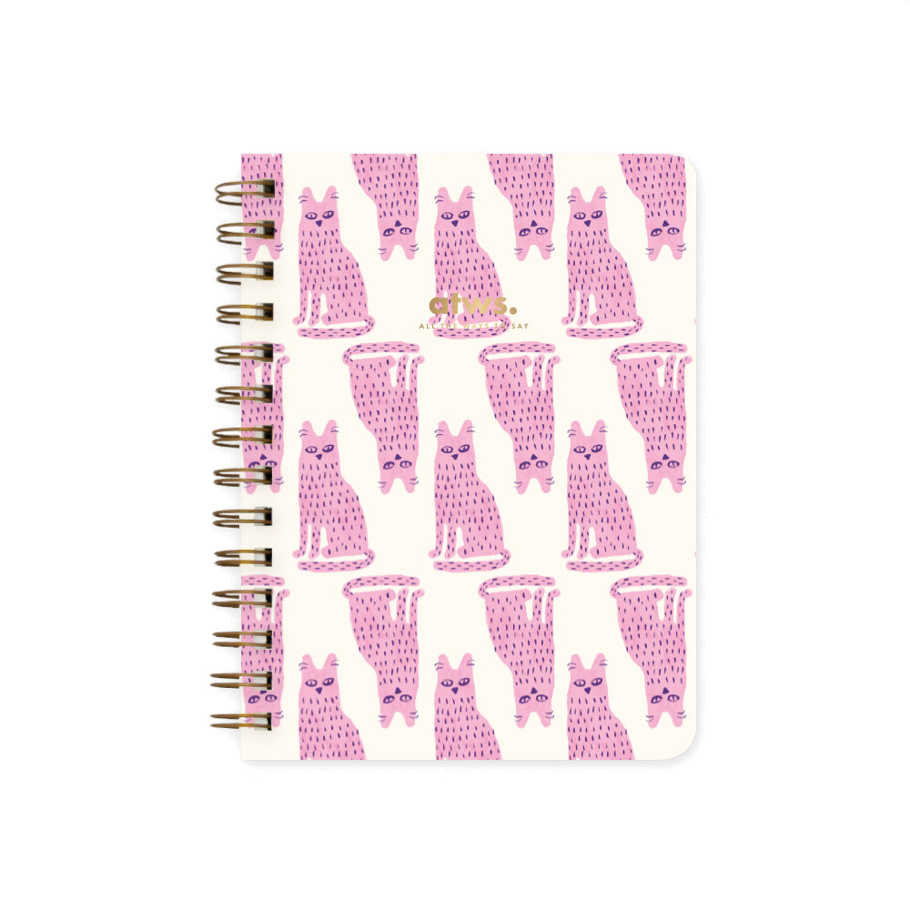 HAPPY CATS SPIRAL NOTEBOOK