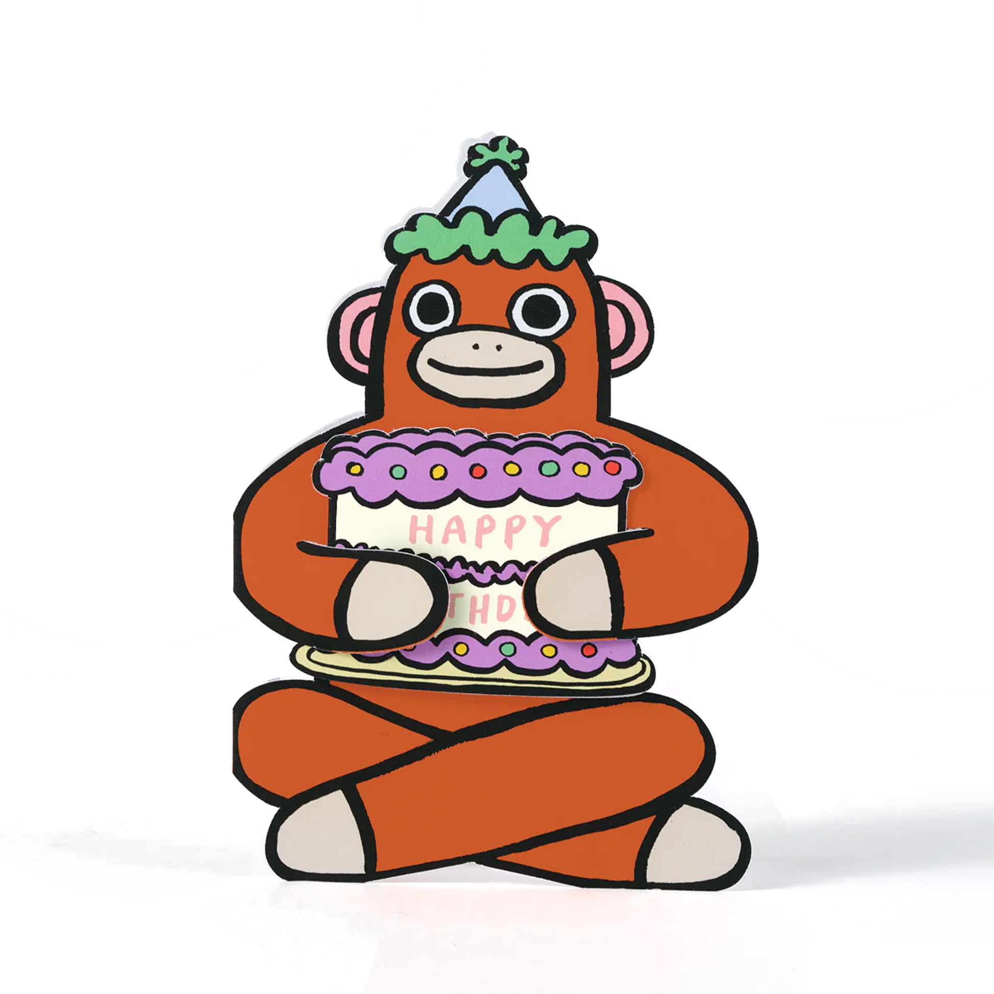 MONKEY WITH MINI CARD