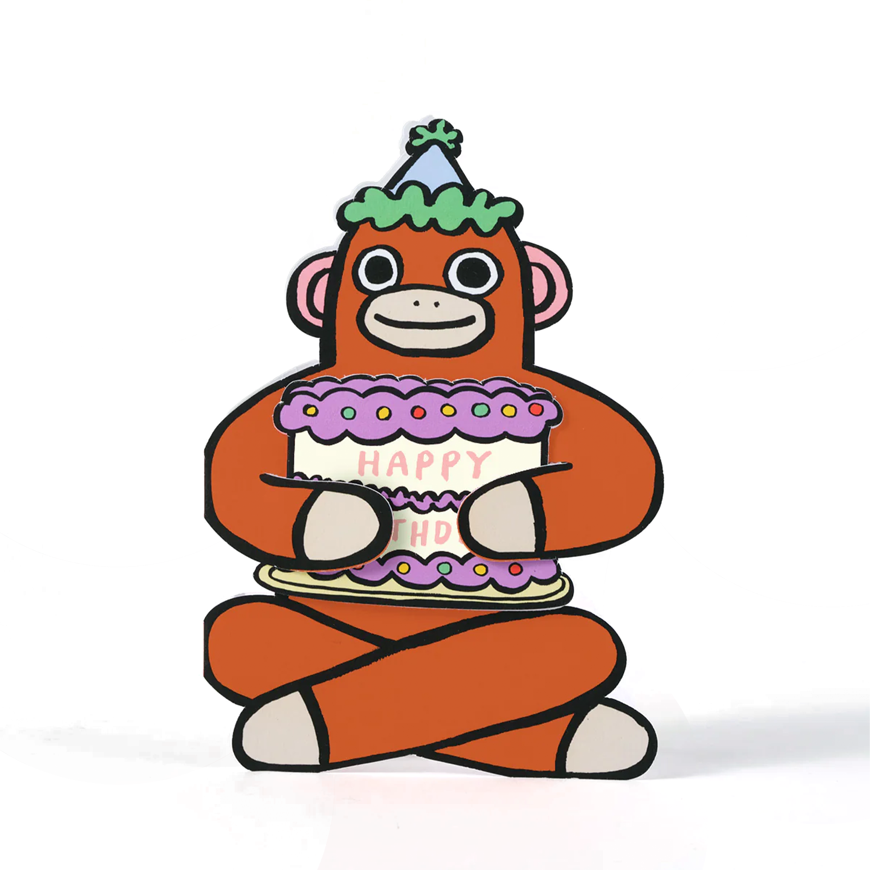 MONKEY WITH MINI CARD