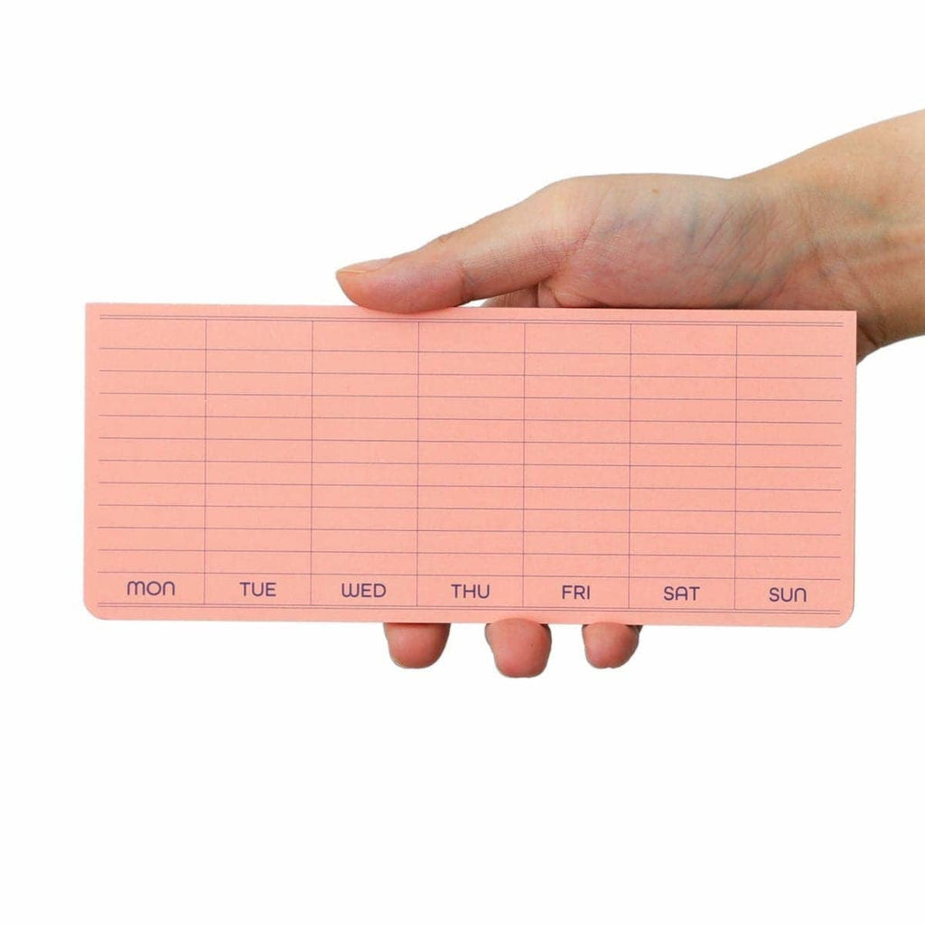 HIGHTIDE PENCO WEEKLY STICKY MEMO PAD: PINK