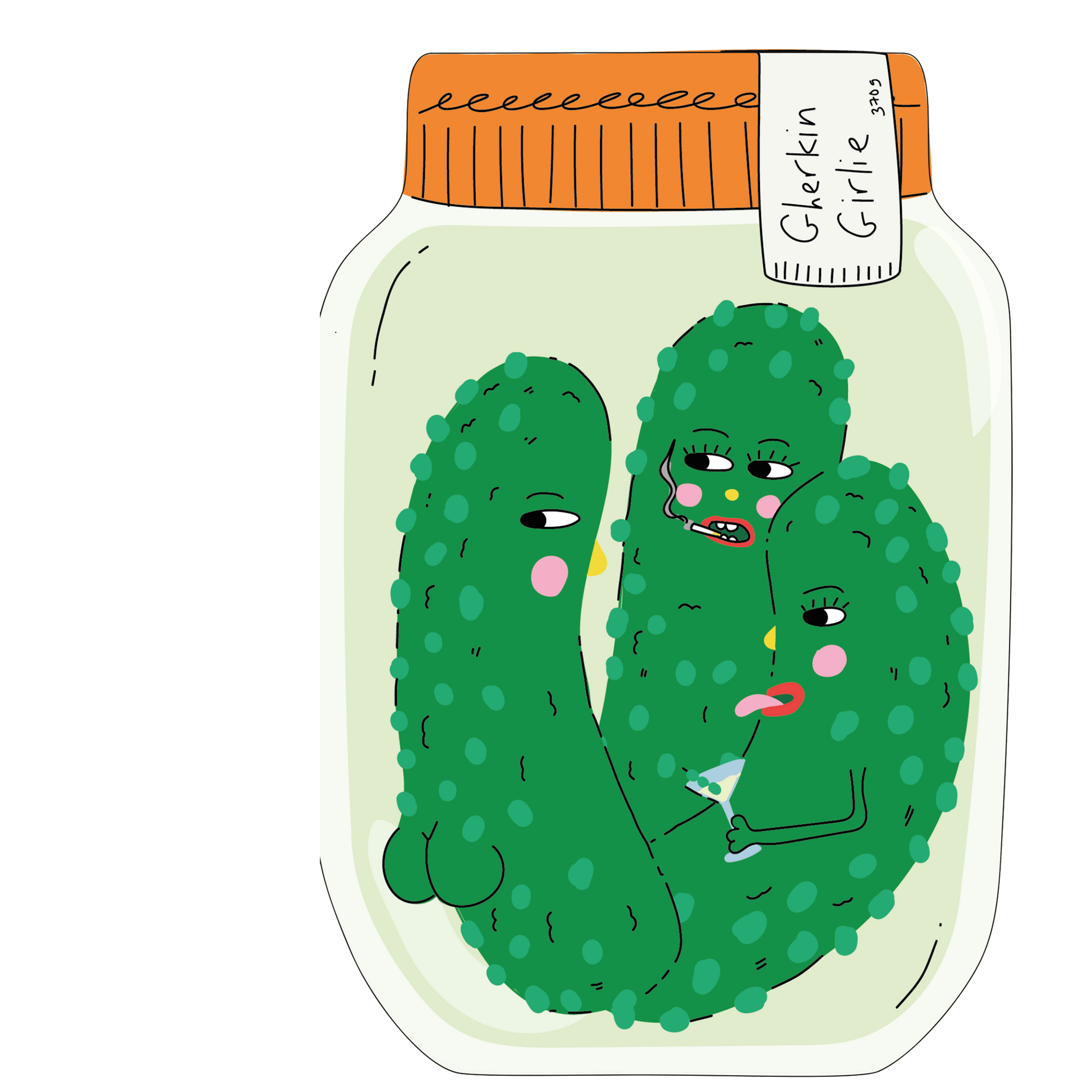 GHERKIN GIRLIE DIE-CUT