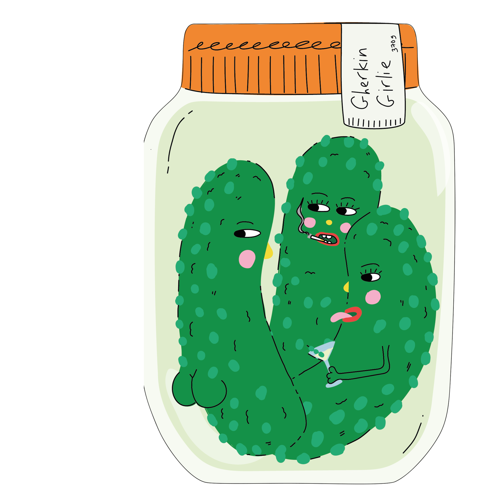 GHERKIN GIRLIE DIE-CUT