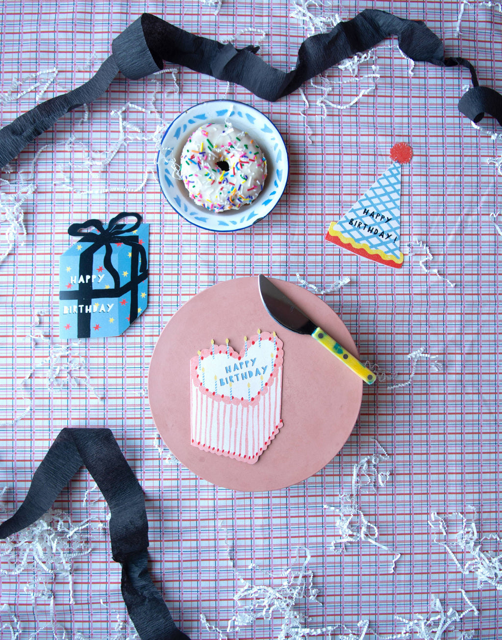 BLUE GIFT BIRTHDAY DIE-CUT