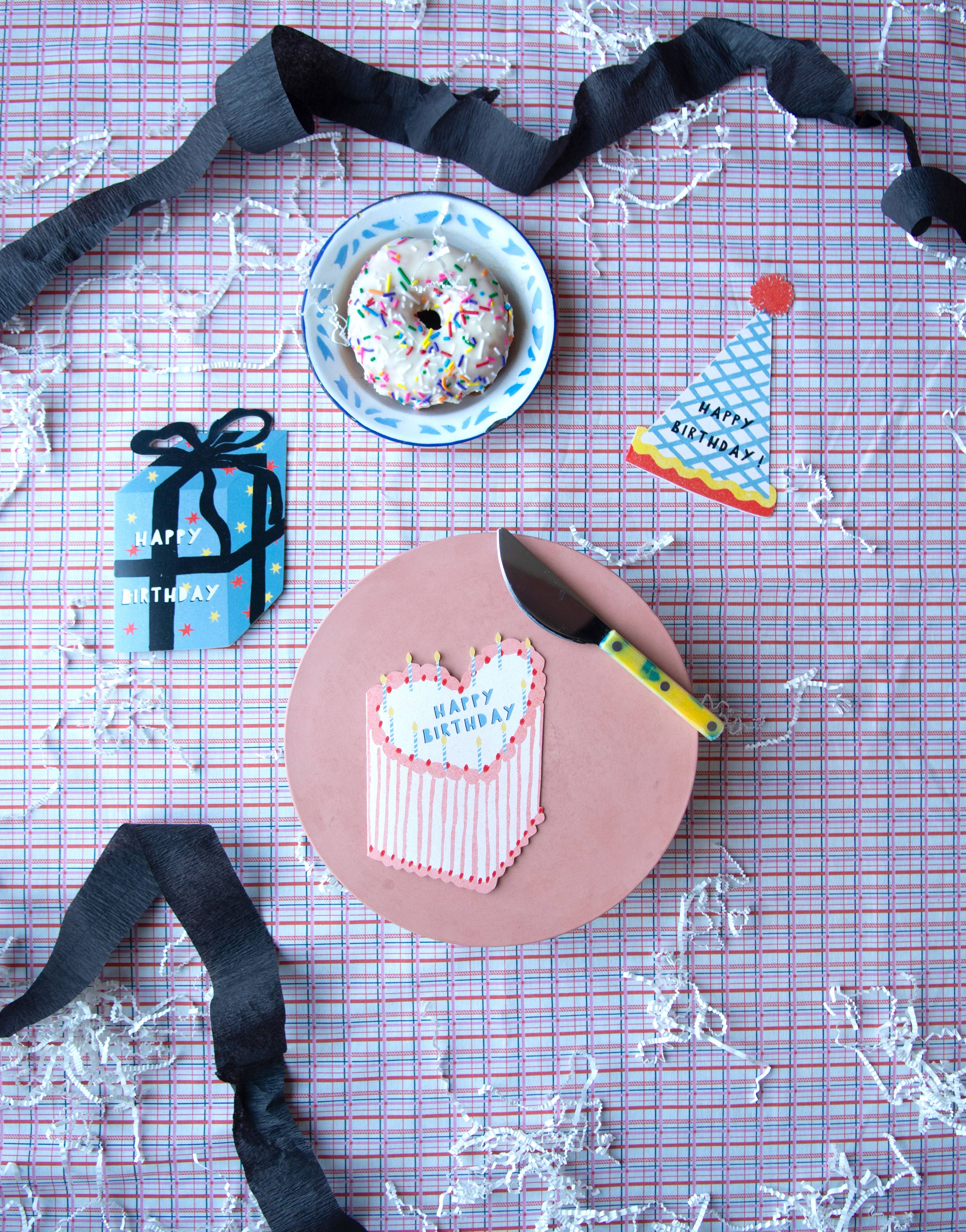 HEART CAKE BIRTHDAY DIE-CUT