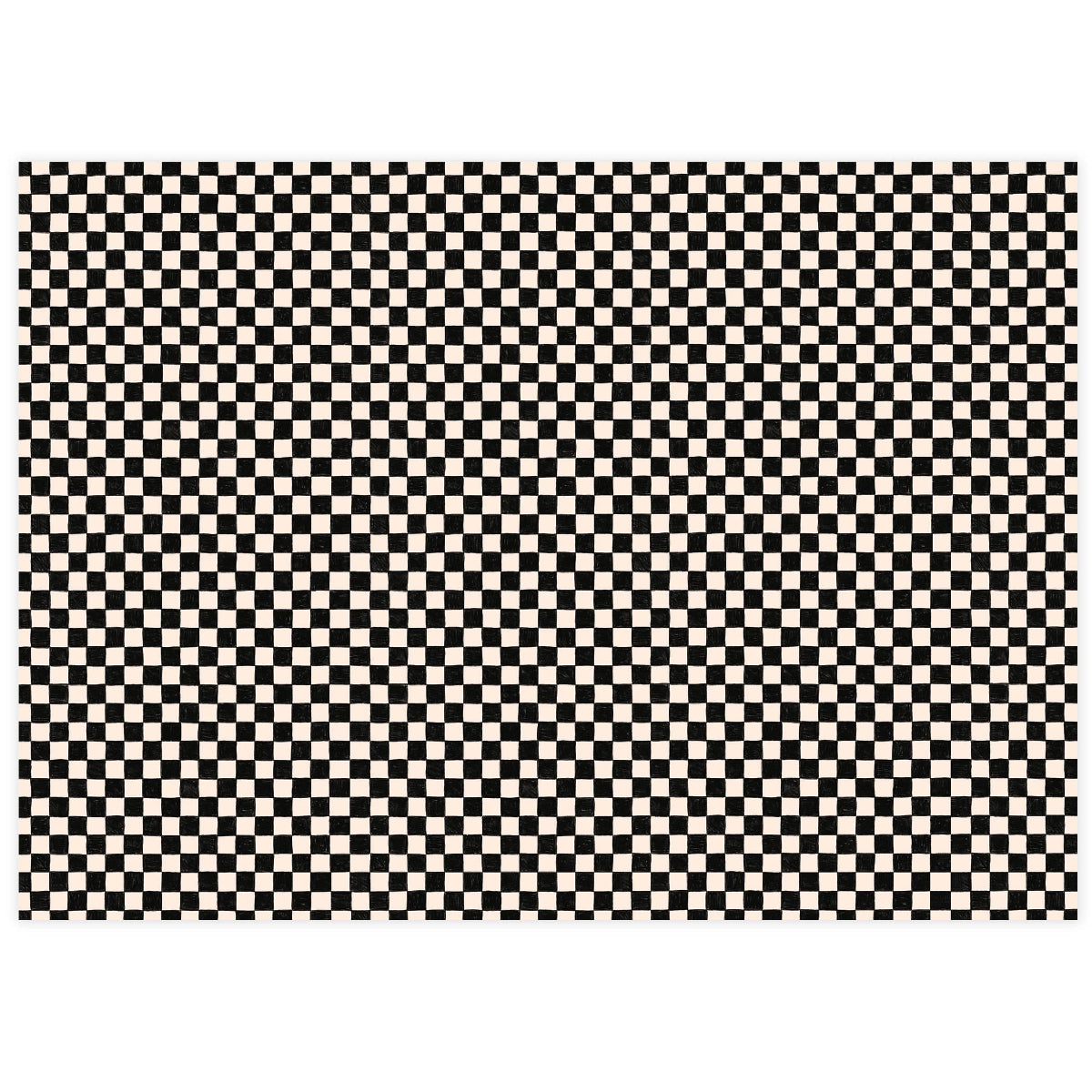 BLACK CHECKER TISSUE PAPER