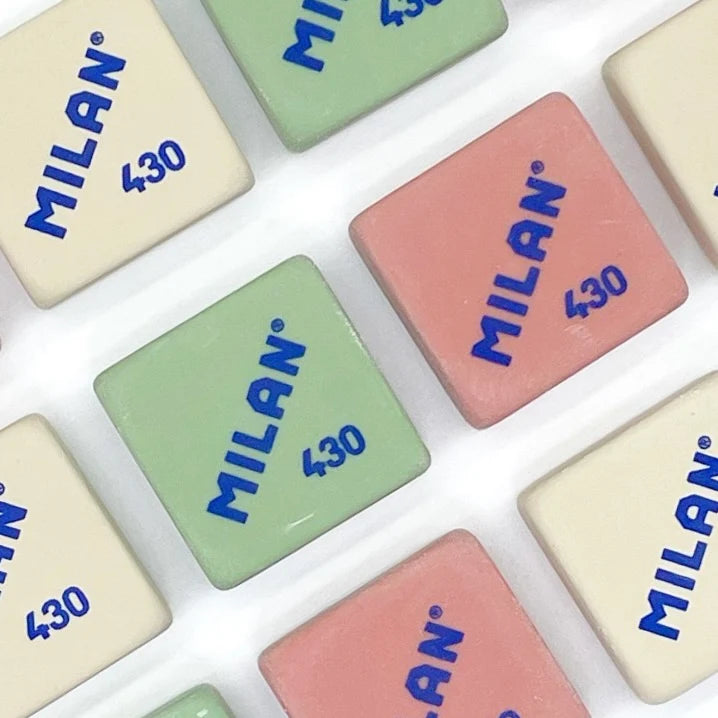 MILAN SQUARED ERASERS PACK OF 4